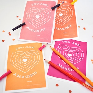 You Are Amazing Children's Valentines Downloadable image 1