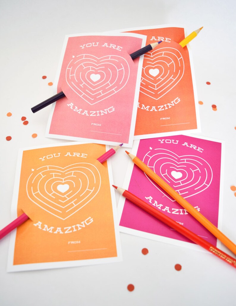 You Are Amazing Children's Valentines Downloadable image 1