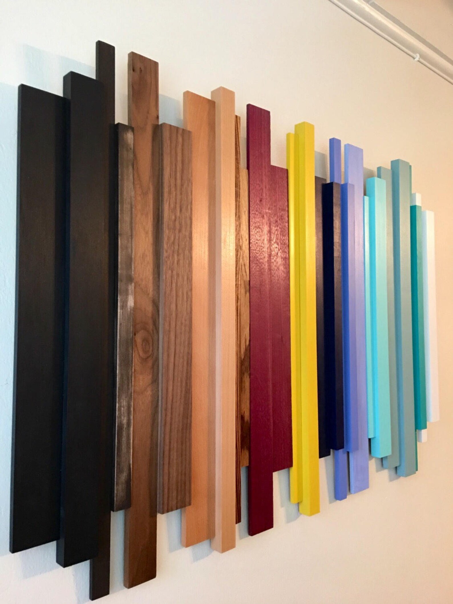 Wood Wall Art Wood Sculpture Modern Wood Art Reclaimed Wood Etsy
