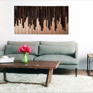 GRATIS VERZENDING!! Houten muurkunst, barnwood-kunstwerk, houten muurkunst, kunst aan de muur, wanddecoratie, houten sculptuur, houtkunst, kunst teruggewonnen hout