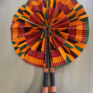 Ankara Fan, Diva Fan, Occassion accessory, Gift Ideas, Holiday gift ideas, African print fan