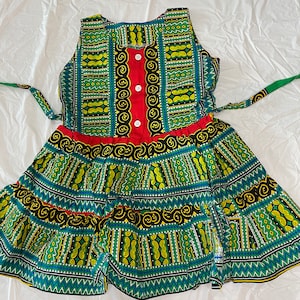 Ankara Baby Girl&#39;s Dress: African Print Toddler Clothes