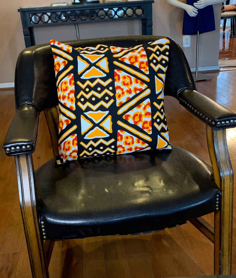 African Print Throw Pillow Covers Decorative Pillow Ankara Etsy