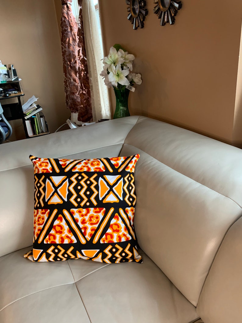 African Print Throw Pillow Covers Decorative Pillow Ankara Etsy