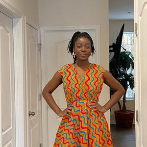 Ankara Dress, African Dress, Cocktail Dress, Ankara Midi Dress, MIdi Dress,