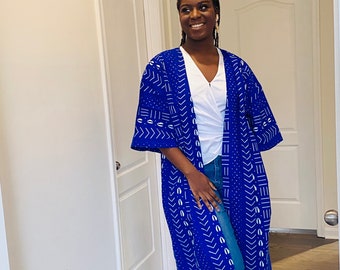 African Kimono, Ankara Kimono, Kimono, Ankara Duster