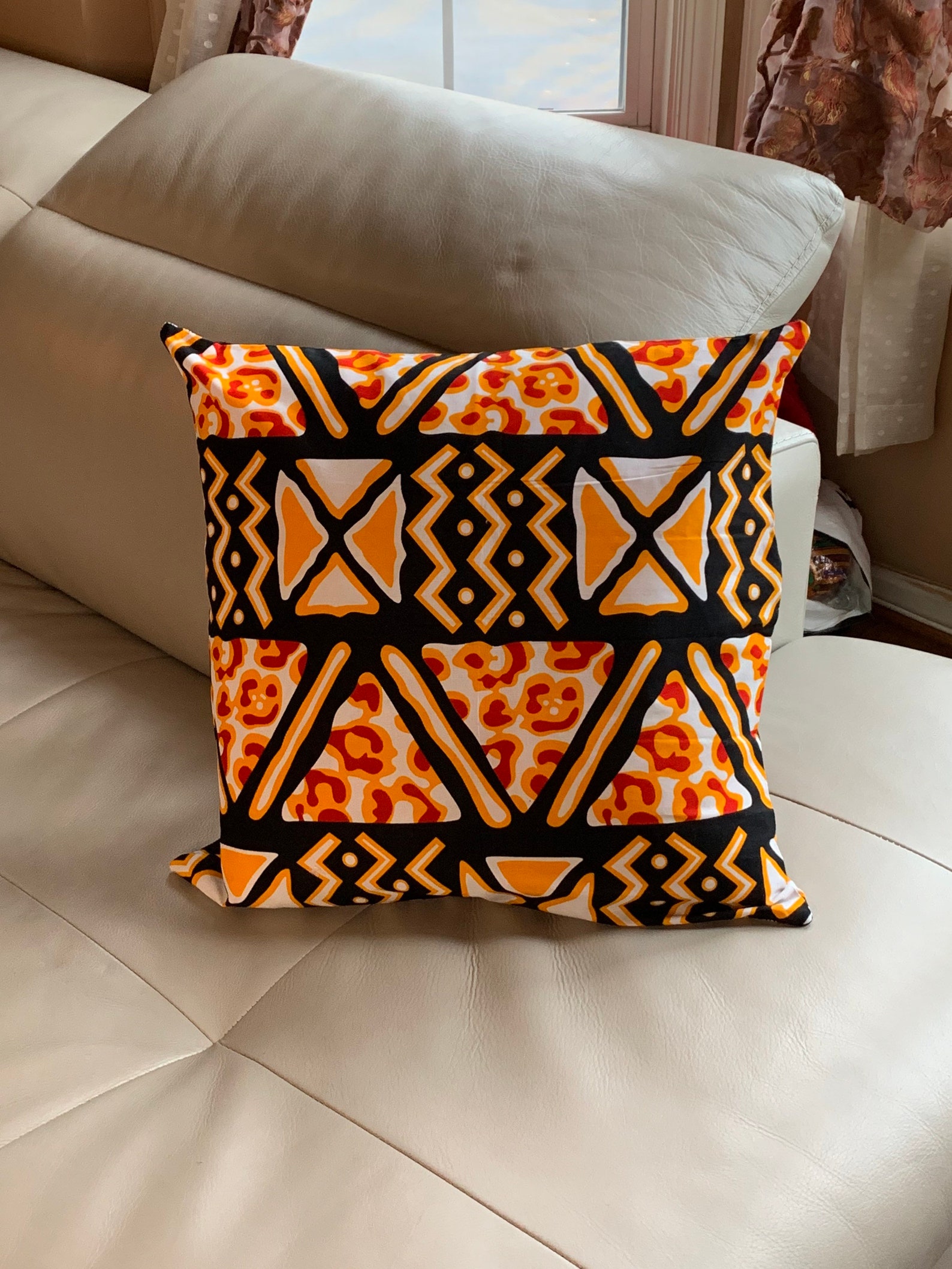 African Print Throw Pillow Covers Decorative Pillow Ankara Etsy