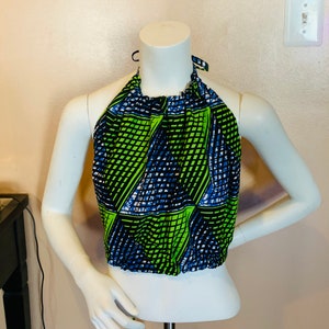 Ankara halter top, Kente Halter top, Kente crop top, African Print Top, African Halter top, Ankara crop top