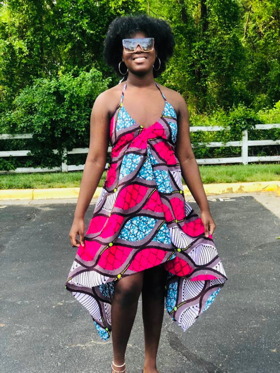 high low ankara gown