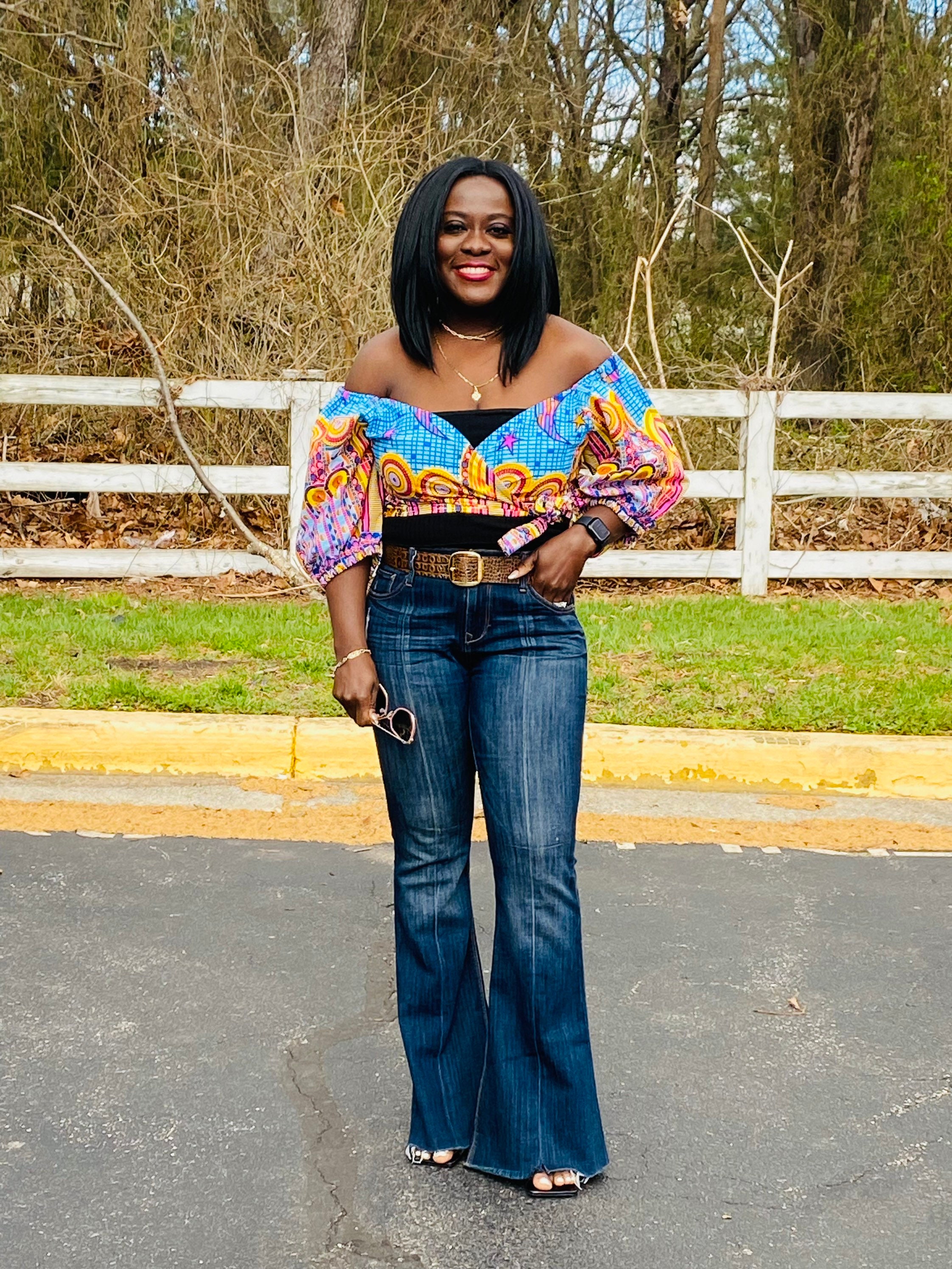 Ankara Crop Top, African Print Wrap Blouse, Puff Sleeve Top - Etsy