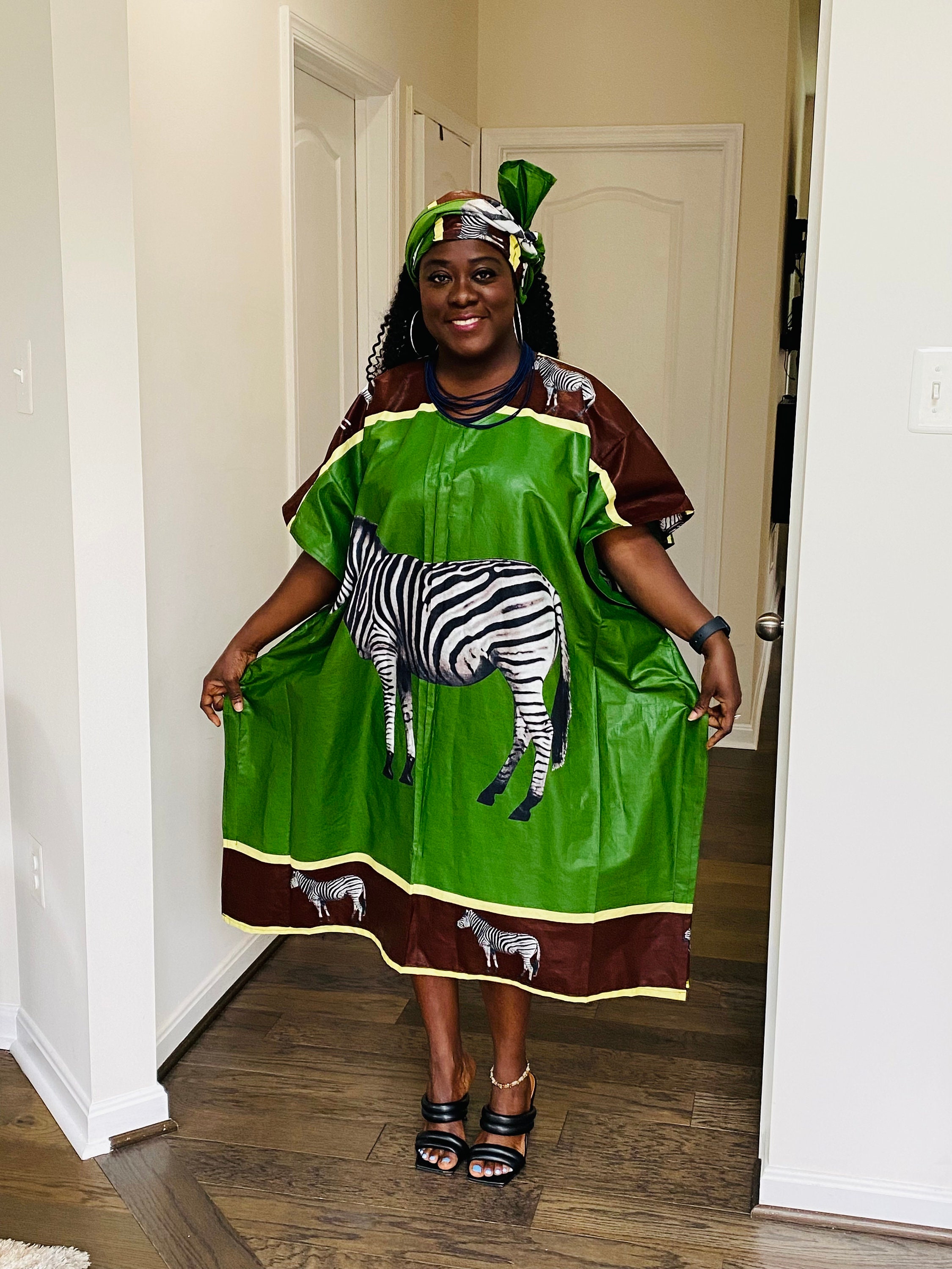 green emerald velvet dress Green Zebra Print Women's Dress, Best Knee Length Fitted Designer Dress For  Women - Made in USA (US Size: XS-XL)