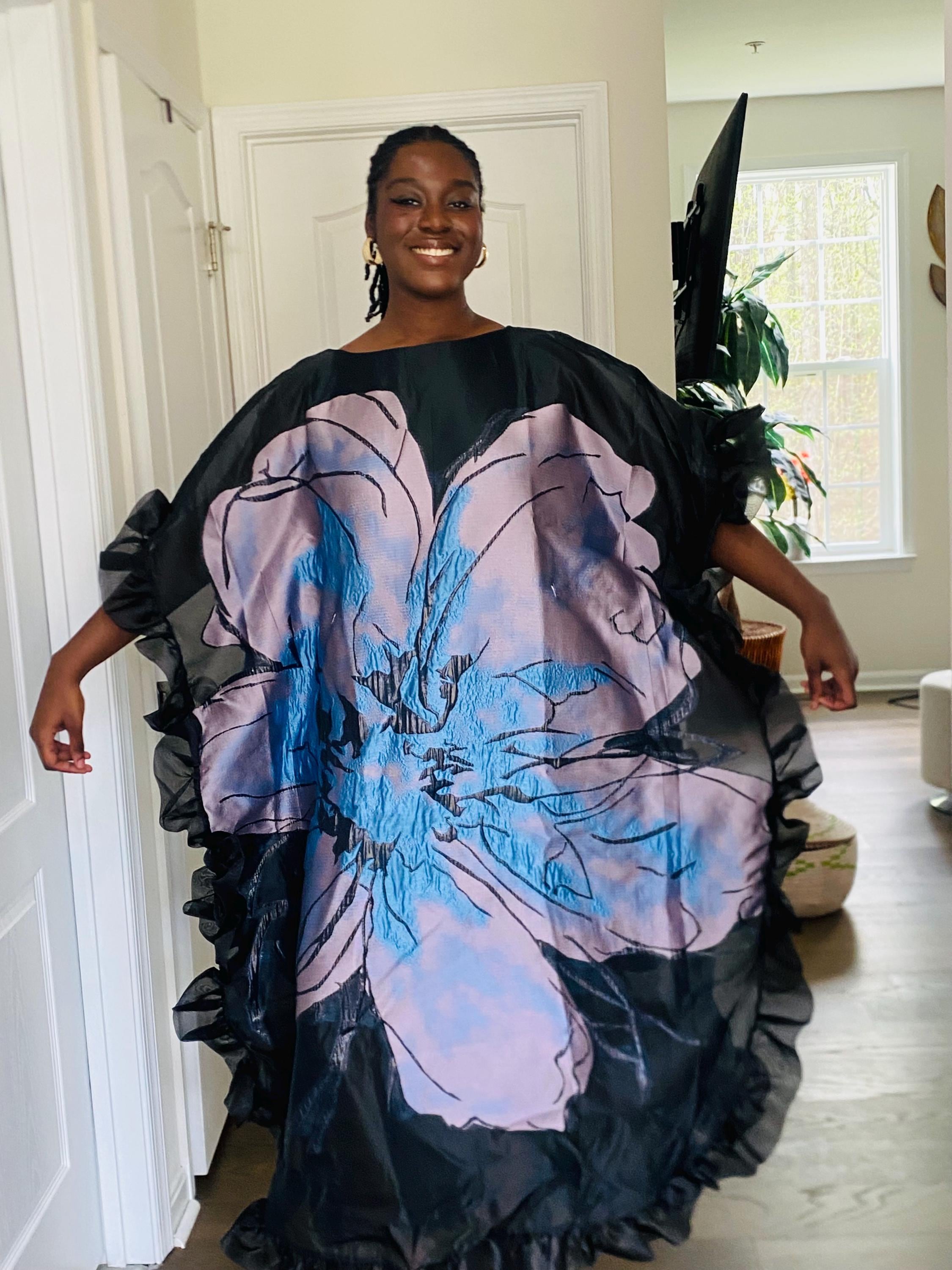 Elegant Brocade Gown