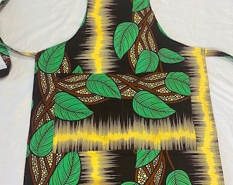 Apron, Ankara Apron, African Apron, kitchen Linen, Christmas Gift