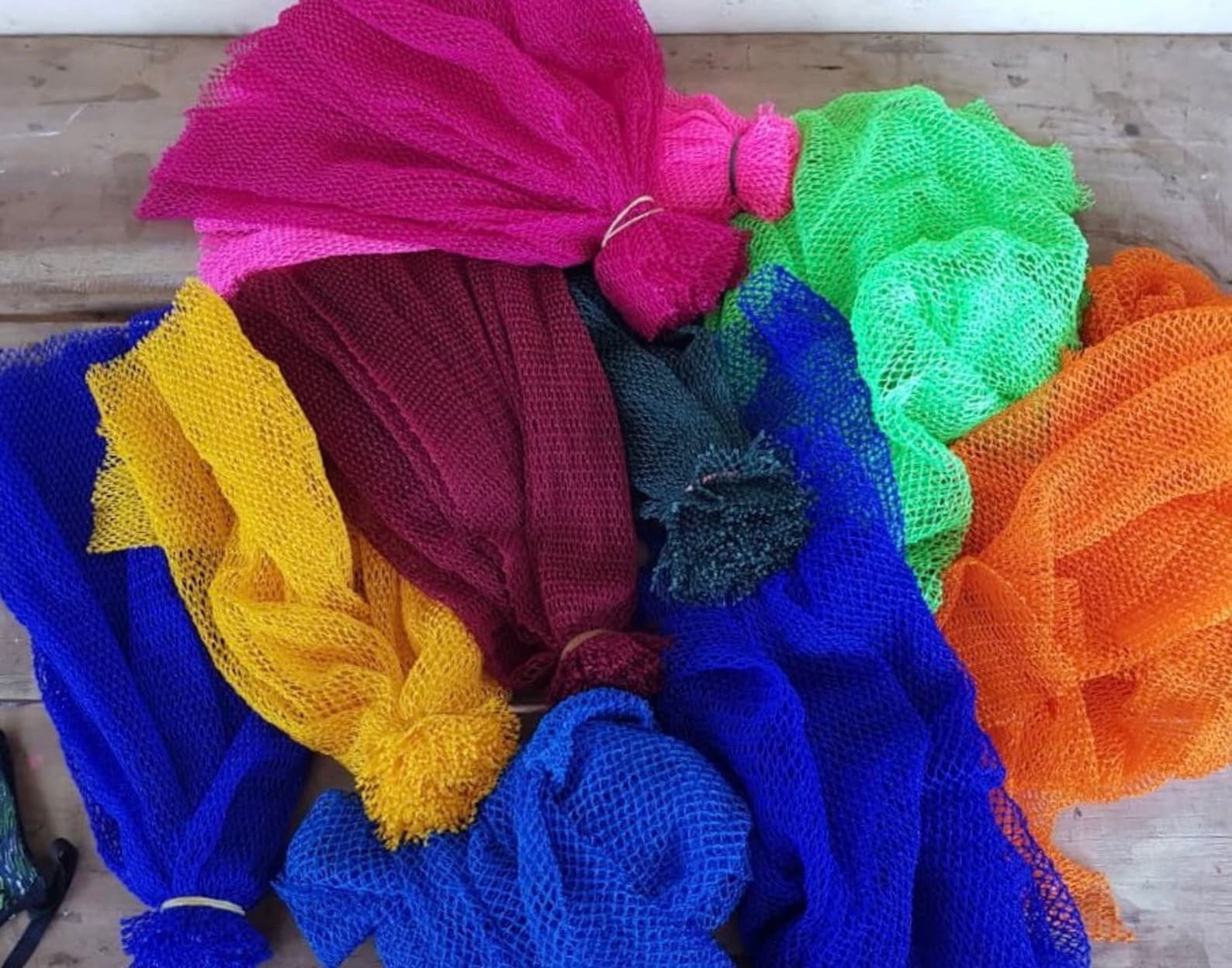 African Exfoliating Sponge, Ghana Net Sponge, Body Exfoliator, Natural