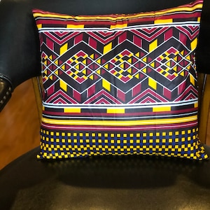 16”by 16” Decorative throw pillow covers, African Print throw pillows, Ankara throw pillows cases, Decorative throw pillows