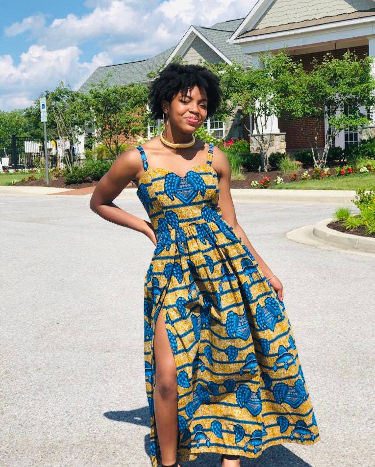 Kitenge Maxi Dress - Etsy