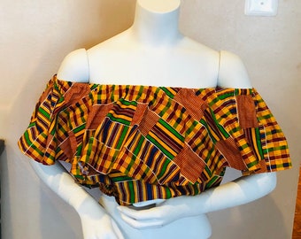 off shoulder kitenge