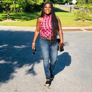 Ankara Bishop Top, African Print top, Print Top, Ankara crop Top was 45.99 now 39.99