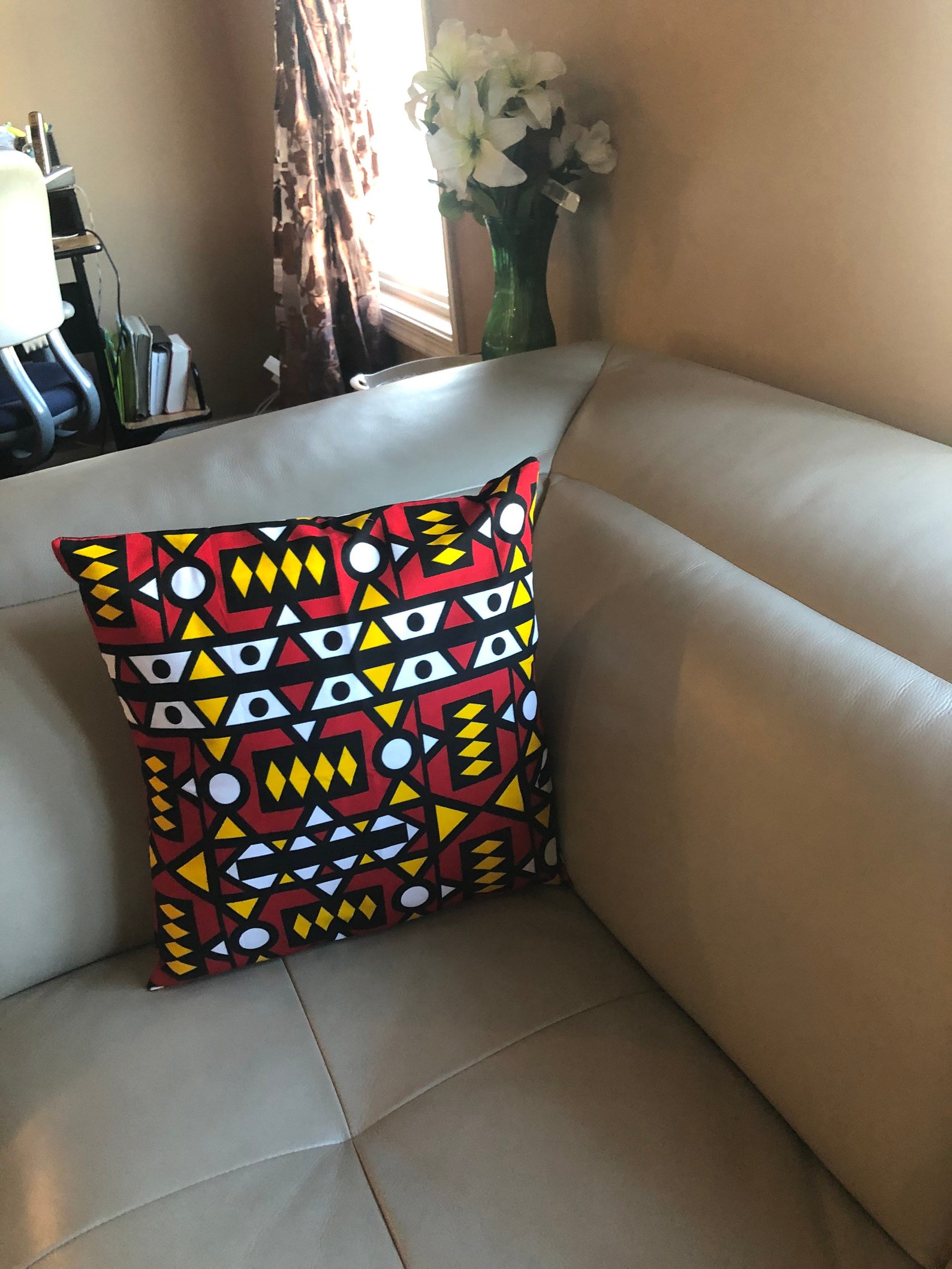 Decorative Pillow Covers African Print Throw Pillow Kente Etsy