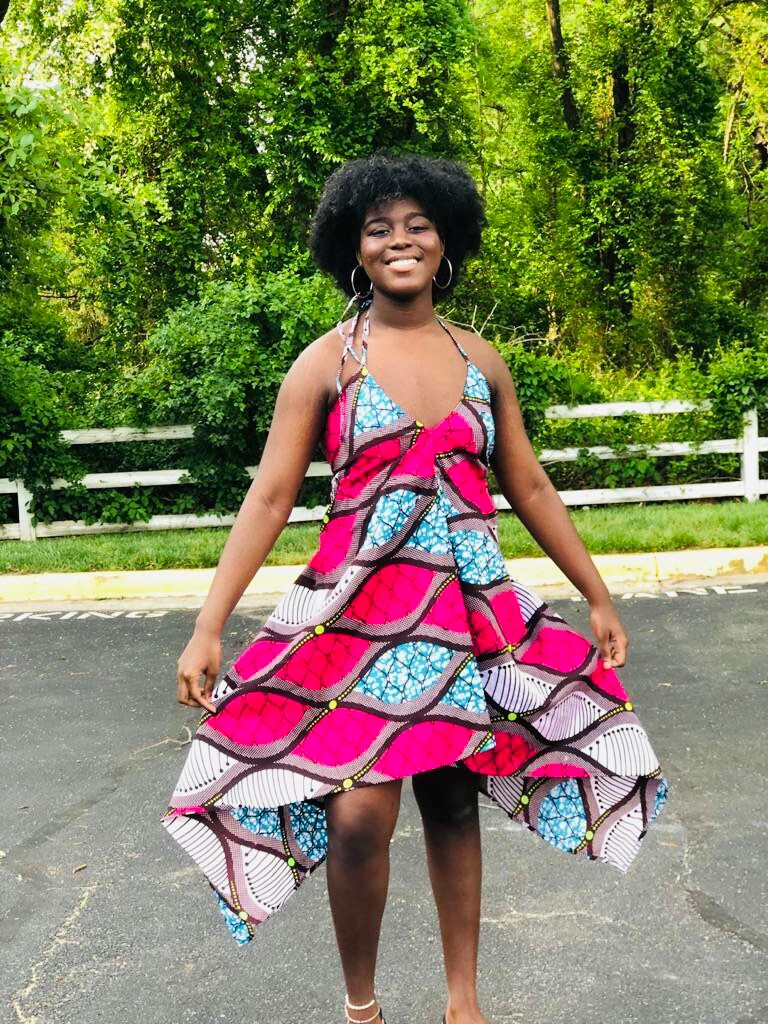 high low ankara gown
