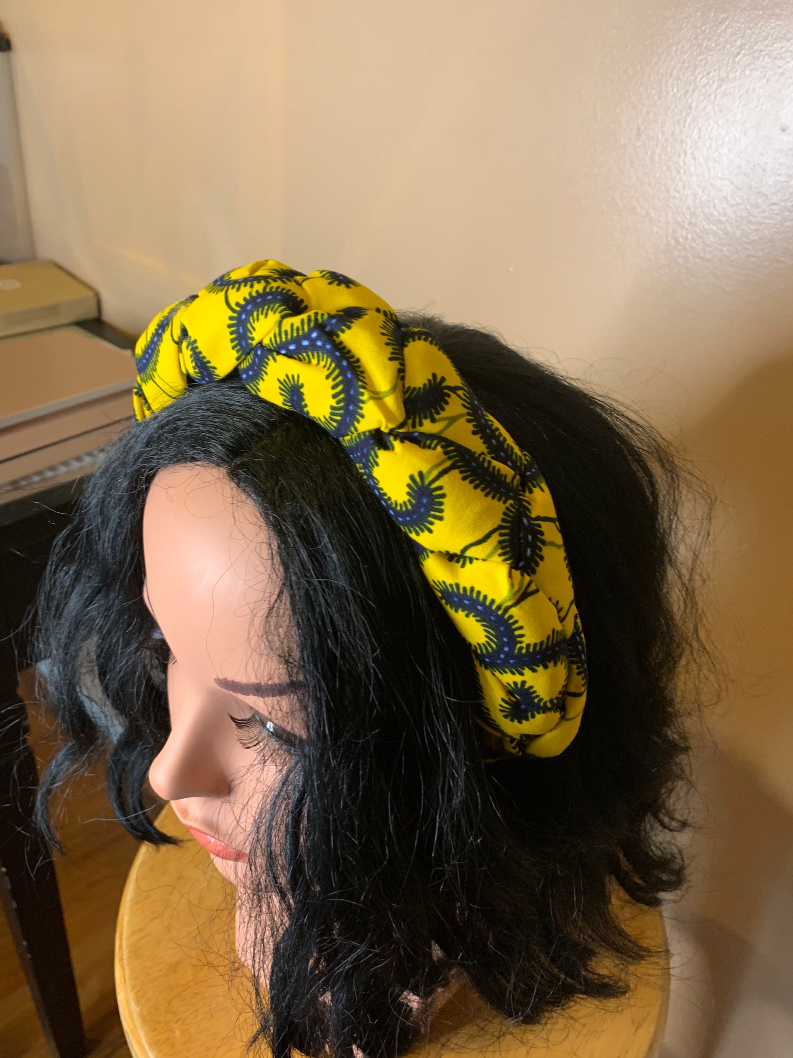 Ankara Braided Headband Three Stranded Headband Bracelet Etsy