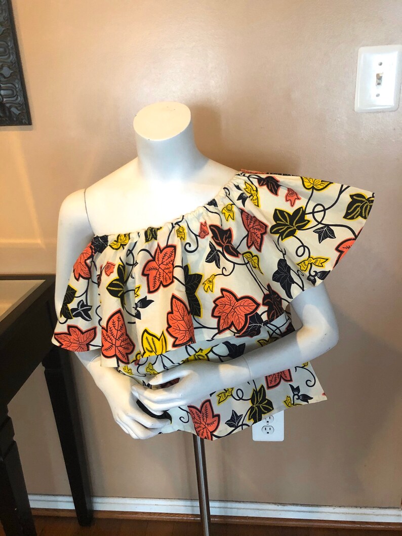 Ankara Spring off Shoulder top, Ankara multi-wear top, African print top, off shoulder top, Kitenge was 43.99 now 39.99 image 4