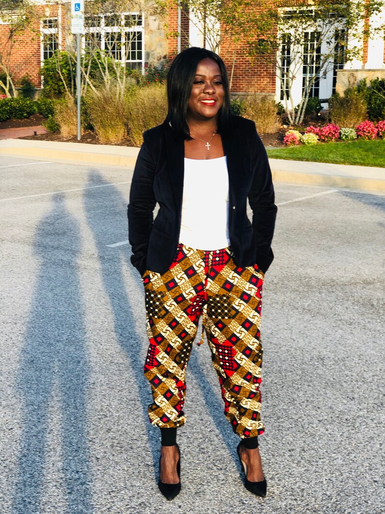 joggers with print