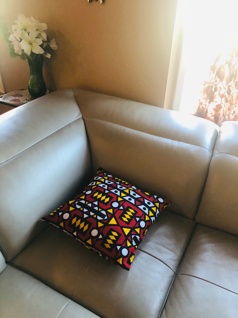 Decorative Pillow Covers African Print Throw Pillow Kente Etsy