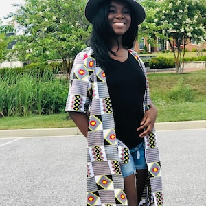 Ankara Jacket, Ankara Kimono, Ankara Blazer, African Print Blazer, African Print Kimono, Ankara Duster, Duster