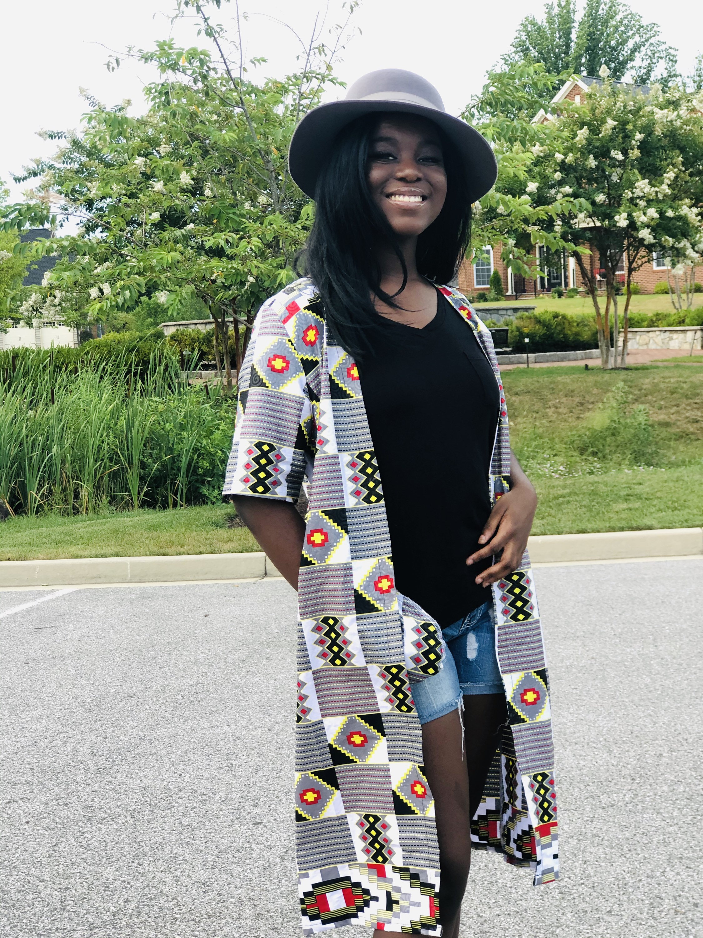 African Print Kimono: Ankara Duster Jacket With Pockets - Etsy