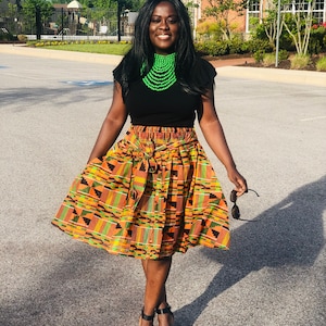 【最終値下げ】African print design skirt Amazon.com: Sakkas 16321 - African Dutch Ankara Wax Print