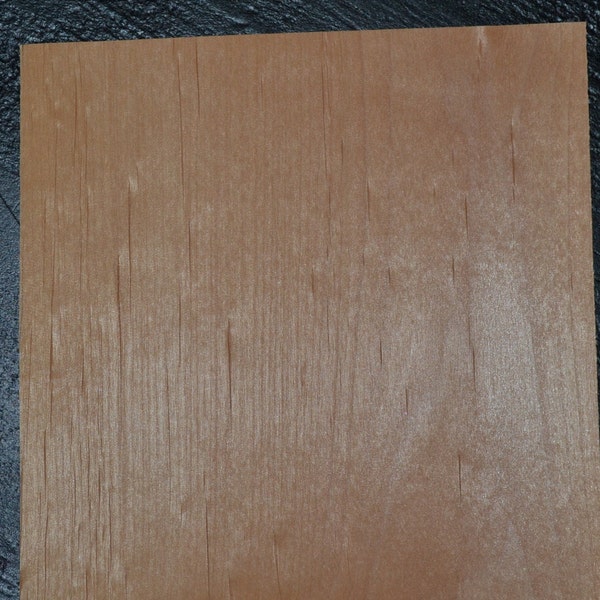 Alder raw wood veneer sheet 6 x 33 inches