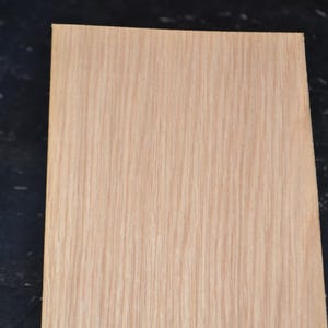 White Oak Raw Wood Veneer Sheet 6 x 38 inches