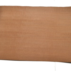 Makore Raw Wood Veneer 3 Sheets  at 7.5 x 23 inches 1/42nd or .6mm thick