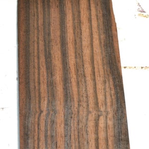 Macassar Ebony Raw Wood Veneer Sheet 3.5 x 15 inches 1/42nd or .6mm thick