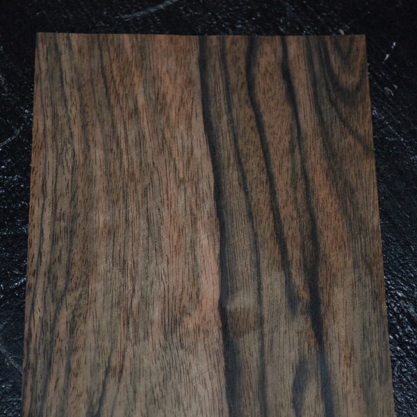 Ebony Raw Wood Veneer Sheet 4.5 x 28.5 inches 1/42nd or .6mm thick