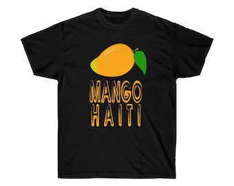 Mango Haiti T-Shirt: Haitian Pride Caribbean Tee