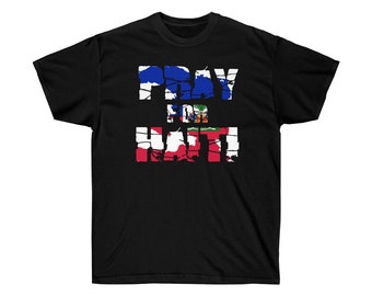 Pray For Haiti T-Shirt- Haiti Shirt- Haiti Clothing- Haitian Flag- Haiti Gift- Caribbean- Haitian Pride - Haitian American