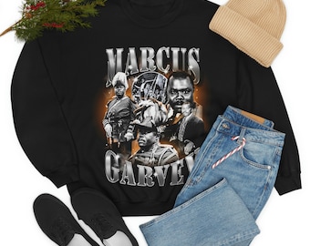 Marcus Garvey 90 style Sweatshirt - Black History Shirt - Black History Month - Human Rights Shirt
