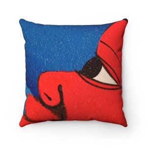 Haiti Redman Square Pillow - Haiti Shirt- Haiti Clothing- Haitian Flag- Haiti Gift- Caribbean- Haitian Pride - Haitian American