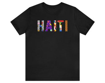 Haiti 90s Style Logo T-Shirt: Haitian Pride Clothing