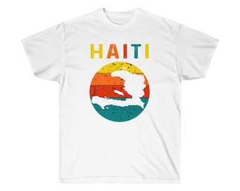 Haiti Sunset T-Shirt: Haitian Pride, Caribbean Gift
