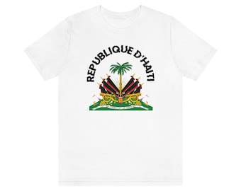 Haiti Coat of Arms T-Shirt: Haitian Pride, Caribbean Gift