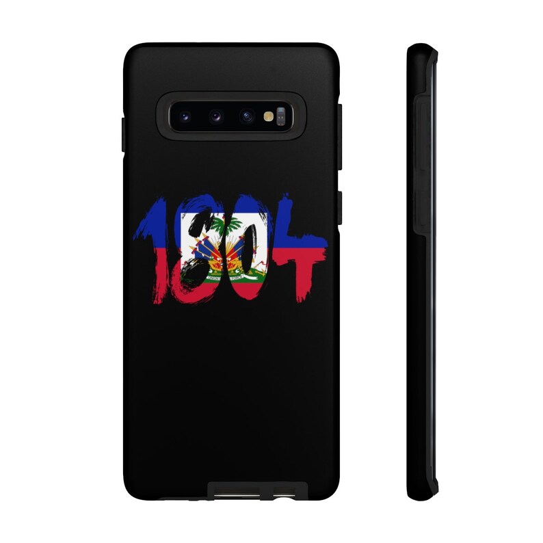 Haiti Flag Phone Case: Impact Resistant Polycarbonate afbeelding 3