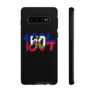 Haiti Flag Phone Case: Impact Resistant Polycarbonate afbeelding 2