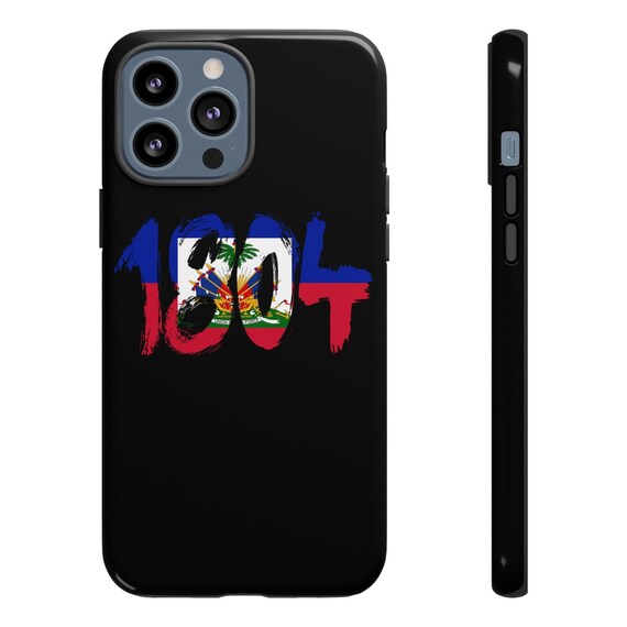 Haiti Flag Phone Case: Impact Resistant Polycarbonate