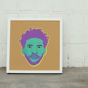 Joel Embiid Digital Print | Philadelphia 76ers Printable INSTANT DOWNLOAD
