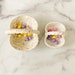 Ipetboom Easter Candy Dish: 2pcs Ceramic Easter Basket, Easter Bunny Bowl Rabbit Ornament Garden Model Candy Dish Rabbit Animals Figurines, Easter Bunny Candy Bowl With Handle, 5.3x4.7in