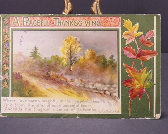 Vintage Thanksgiving postcard