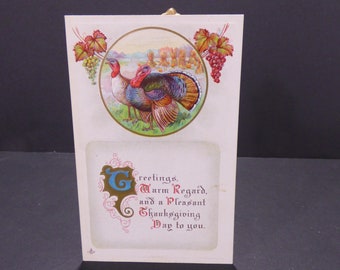 Vintage Thanksgiving Greetings postcard